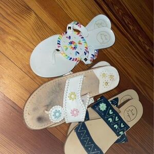 Jack Rogers Multicolor Sandals Trio